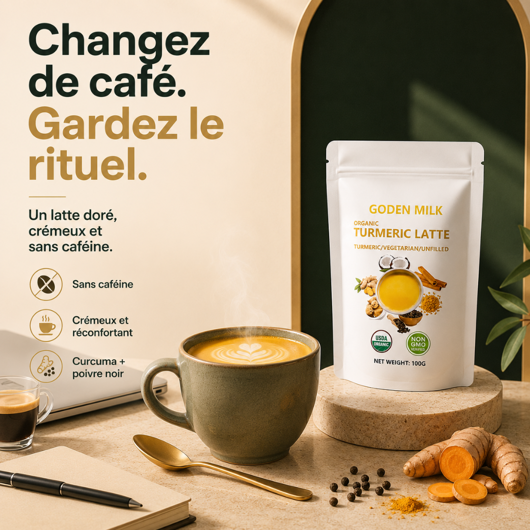 Auréa — Latte doré au curcuma, onctueux et sans caféine