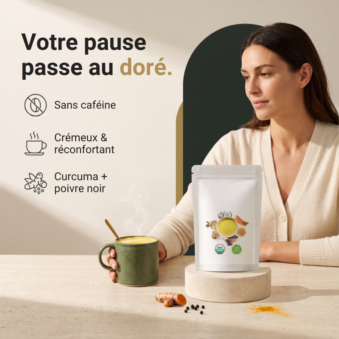 Auréa — Latte doré au curcuma, onctueux et sans caféine