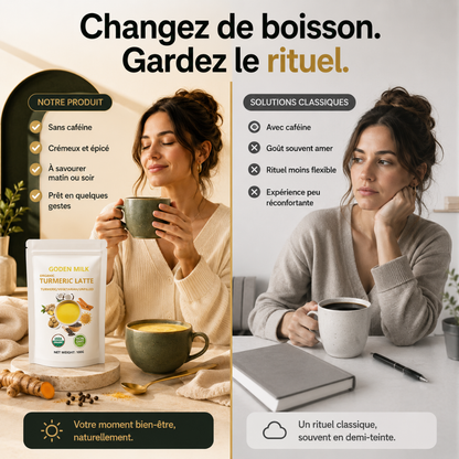 Auréa — Latte doré au curcuma, onctueux et sans caféine