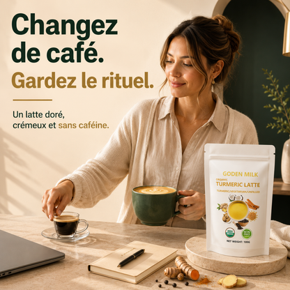 Auréa — Latte doré au curcuma, onctueux et sans caféine