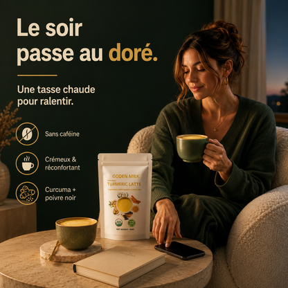 Auréa — Latte doré au curcuma, onctueux et sans caféine