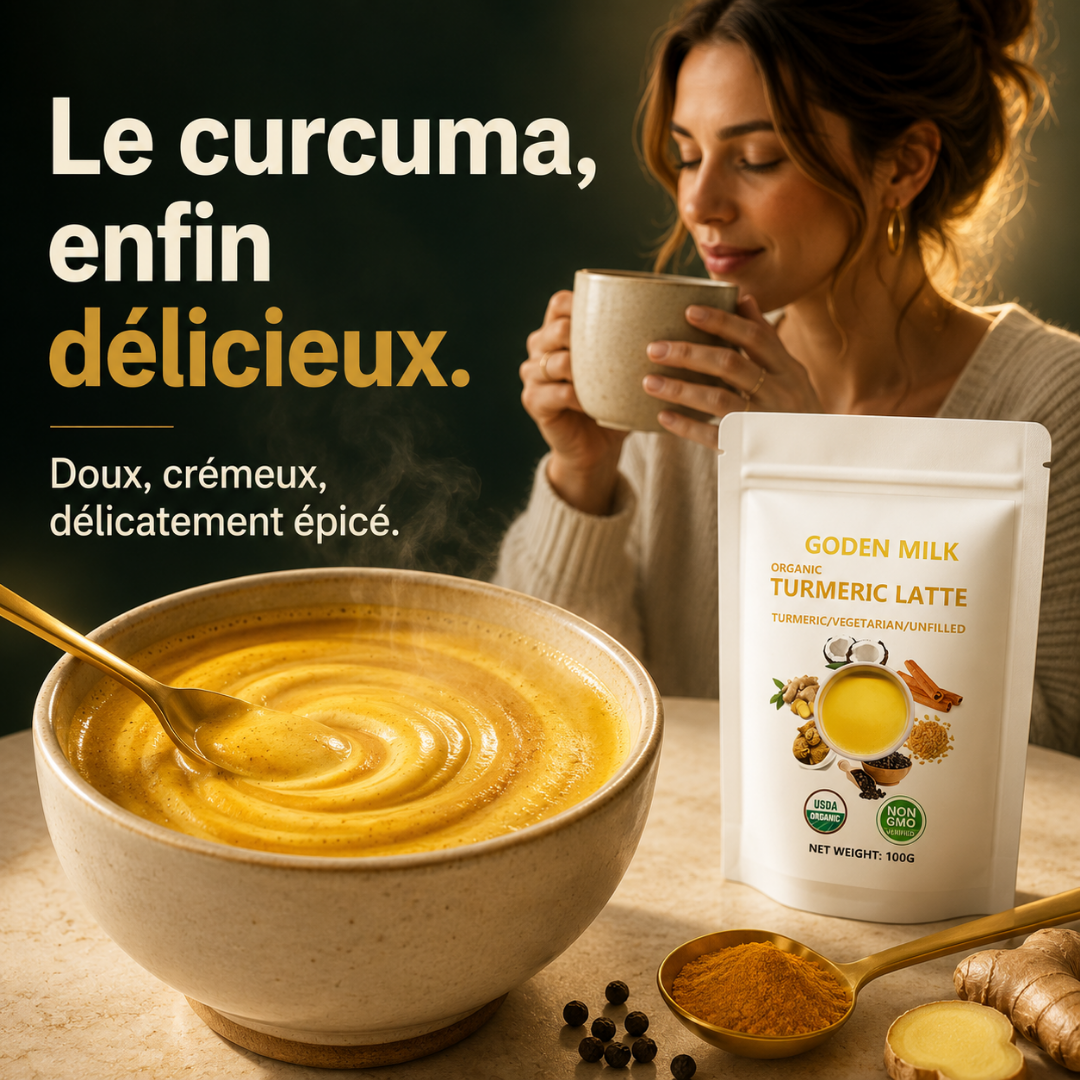 Auréa — Latte doré au curcuma, onctueux et sans caféine