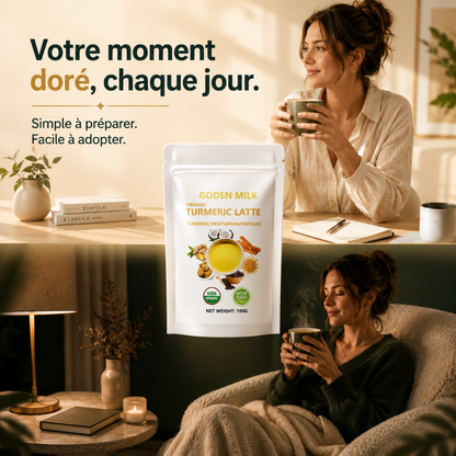 Auréa — Latte doré au curcuma, onctueux et sans caféine