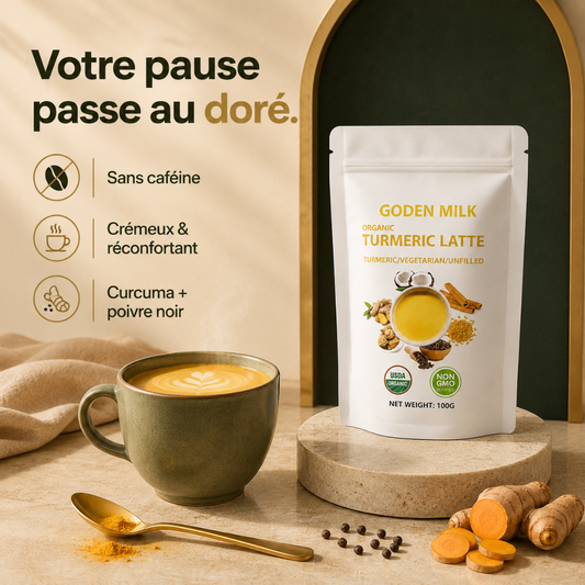 Auréa — Latte doré au curcuma, onctueux et sans caféine