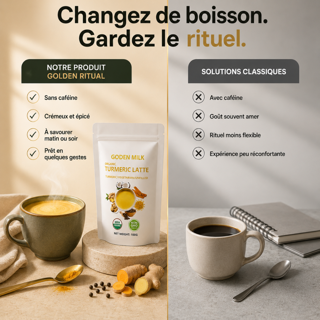 Auréa — Latte doré au curcuma, onctueux et sans caféine