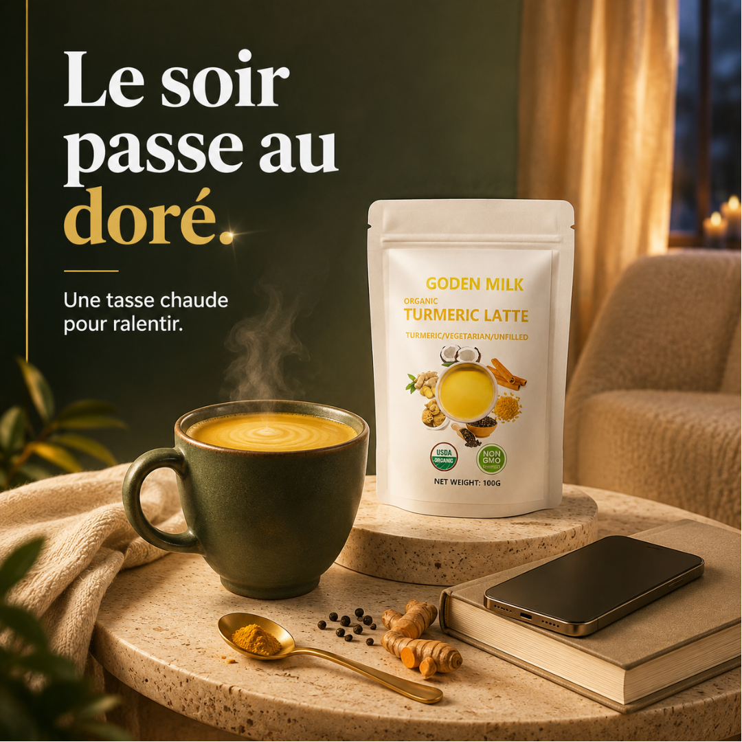 Auréa — Latte doré au curcuma, onctueux et sans caféine