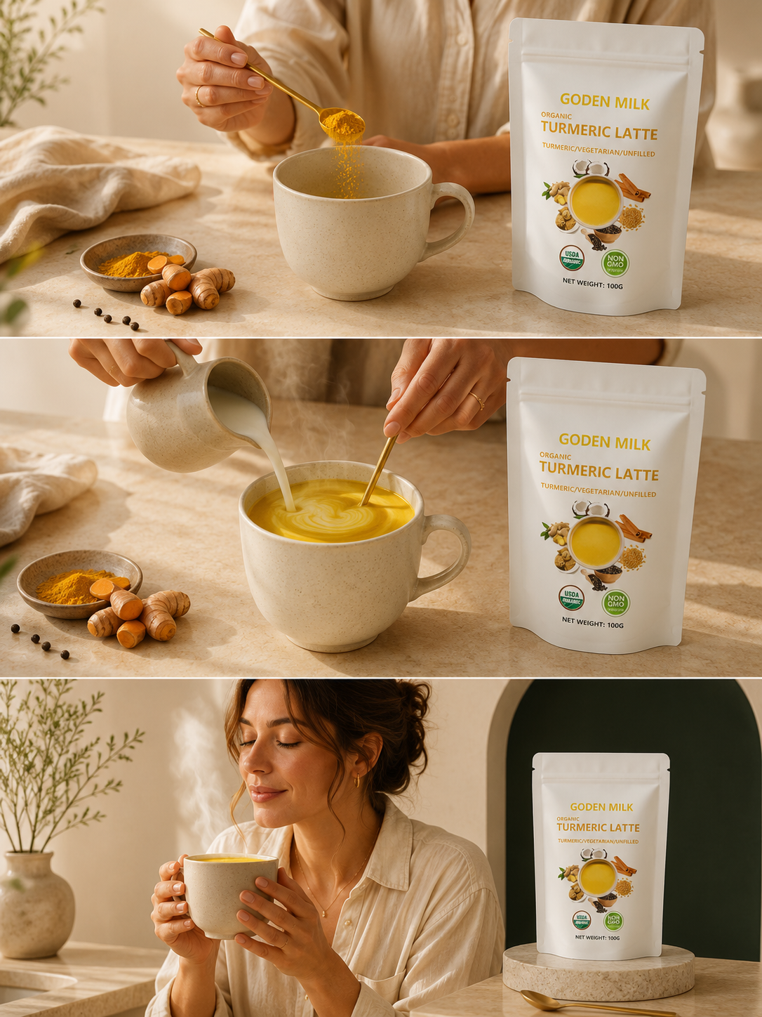 Ton Golden Milk en 3 étapes